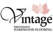 The vintage hardwood flooring logo.